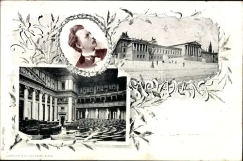 Ak Wien 1 Innere Stadt, Parlament, Abgeordneter