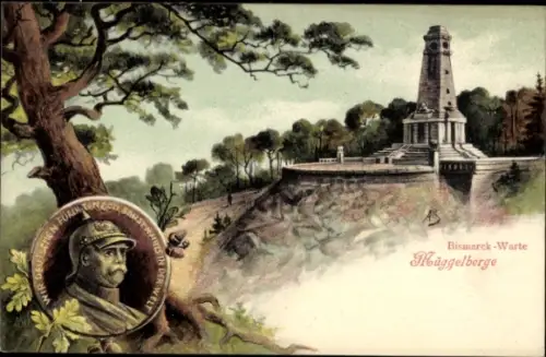 Ak Berlin Köpenick, Müggelberge, Bismarckwarte