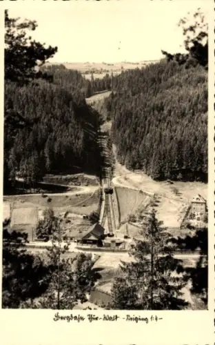 Ak Oberweißbach im Weißbachtal Thüringen, Bergbahn