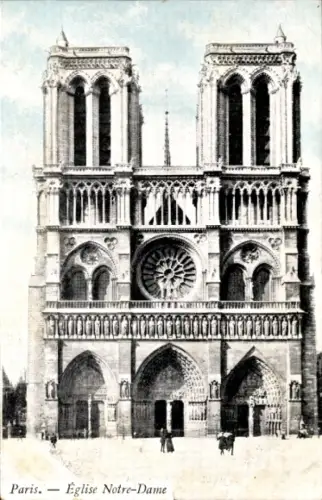 Ak Paris IV Ile de la Cité, Kathedrale Notre Dame