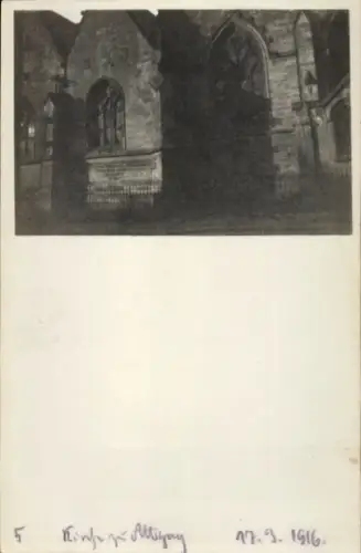 Foto Ak Attigny Ardennes, Kirche, 17.3.1916