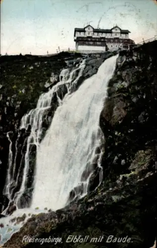 Ak Spindleruv Mlýn Spindlermühle Riesengebirge Region Königgrätz, Elbfall, Baude