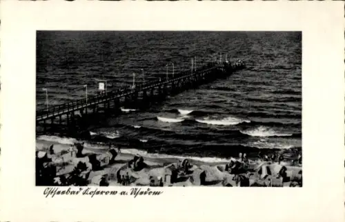 Passepartout Ak Ostseebad Koserow auf Usedom, Strandpartie