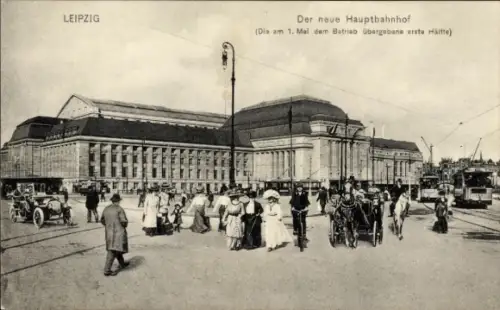 Ak Leipzig, neuer Hauptbahnhof