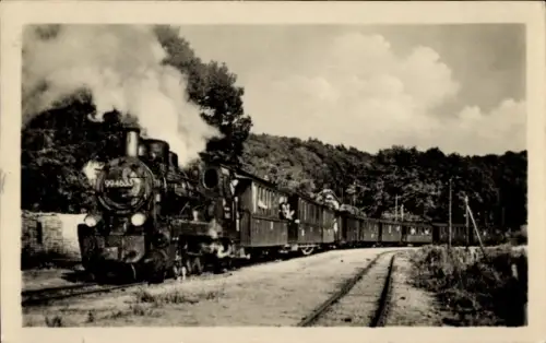 Ak Putbus, Göhren, Rasender Roland, Deutsche Eisenbahn, Lokomotive, Nr 99 4633