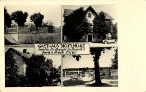 Ak Aurachtal Mittelfranken, Gasthaus Dichtlmühle