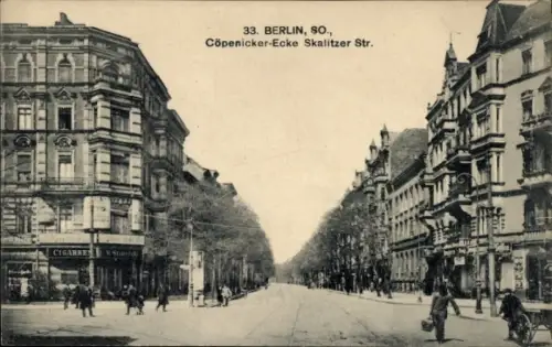 Ak Berlin Kreuzberg, Anhalter Bahnhof, Cigarren, Stapel, 33.  Cöpenicker-Ecke, Skalitzer Str.