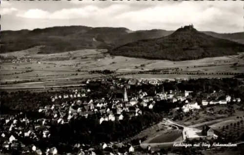Ak Hechingen im Zollernalbkreis, Luftaufnahme