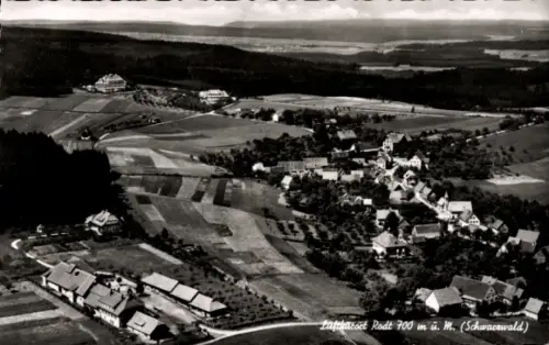 Ak Rodt Loßburg im Schwarzwald, Luftaufnahme Rodt 700 m ü. M., Schwarzwald, Landschaft, Dörfer, F