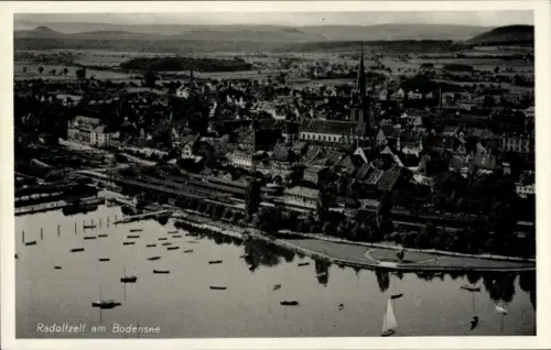 Ak Radolfzell am Bodensee, Luftaufnahme