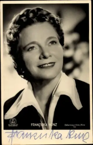 Ak Schauspielerin Franziska Kinz, Portrait, Autogramm