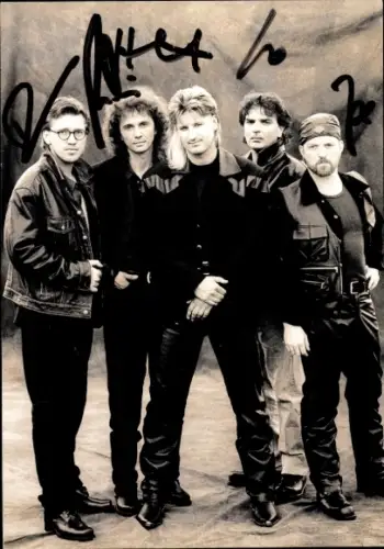 Autogrammkarte Pop Band Pur, Portrait, Autogramme
