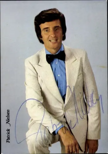 Autogrammkarte Sänger Patrick Nielsen, Portrait, Autogramm