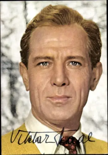 Autogrammkarte Schauspieler Viktor Staal, Portrait, Autogramm