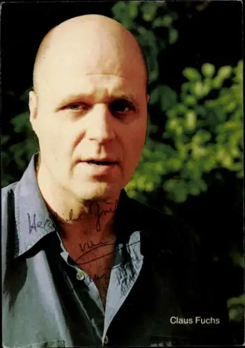 Ak Schauspieler Claus Fuchs, Portrait, Autogramm