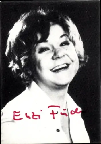 Autogrammkarte Schauspielerin Enzi Fuchs, Portrait, Autogramm