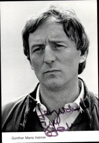 Ak Schauspieler Günther Maria Halmer, Portrait, Autogramm