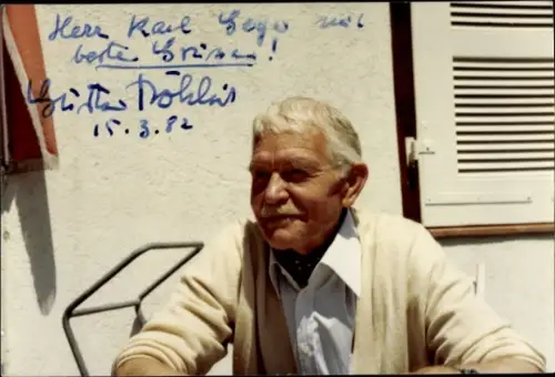 Foto Schauspieler Gustav Fröhlich, Portrait, Autogramm