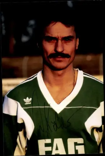 Foto Fußballer Werner Köhler, 1. FC Schweinfurt 05, Autogramm