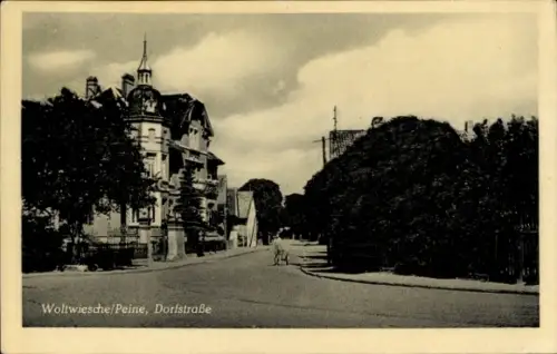 Ak Woltwiesche in Niedersachsen, Dorfstraße