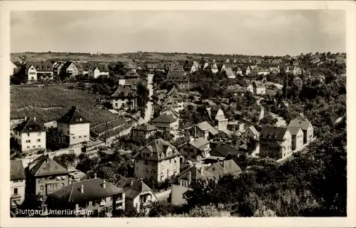 Ak Untertürkheim Stuttgart in Württemberg, Gesamtansicht