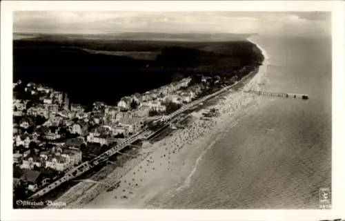 Ak Ostseebad Bansin auf Usedom, Fliegeraufnahme