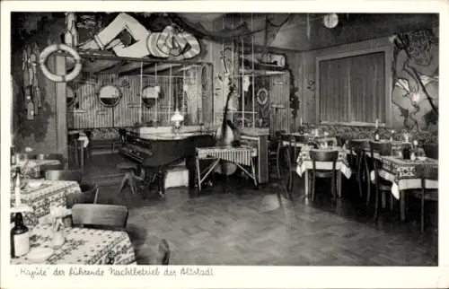 Ak Düsseldorf am Rhein, Nachtbetrieb Kajüte, Inh. A. Wiemann, Mannesmann-Ufer 9