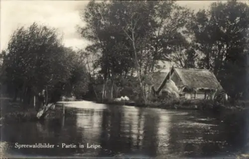 Ak Leipe Lübbenau im Spreewald, Haus am Kanal