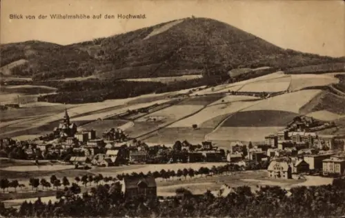 Ak Hochwald bei Boguszów Gottesberg Schlesien, Blick von der Wilhelmshöhe