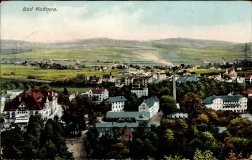 Ak Kudowa Zdrój Bad Kudowa Schlesien, Gesamtansicht