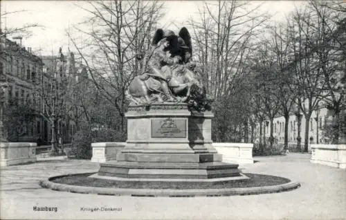 Ak Hamburg, Kriegerdenkmal