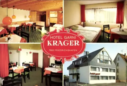 Ak Friedrichshafen am Bodensee, Hotel Garni Krager, Gerhard Wiedmann