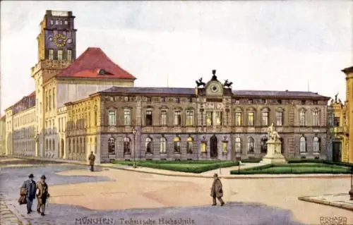 Künstler Ak Wagner, München, Technische Hochschule