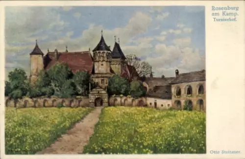 Ak Rosenburg Mold in Niederösterreich, Schloss Rosenburg am Kamp,  Turnierhof, Otto Stoitzner
