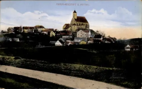 Ak Maria Neustift in Oberösterreich, Maria Neustift, Kirche, Häuser, Landschaft