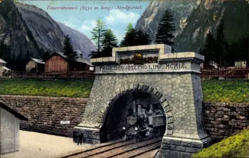 Ak Salzburg, Tauerntunnel, Nordportal