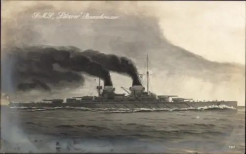 Ak Deutsches Kriegsschiff, SMS Derfflinger, Panzerkreuzer, Kaiserliche Marine