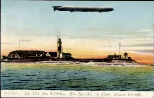 Ak Zeppelin im Flug, Marine-Luftschiff