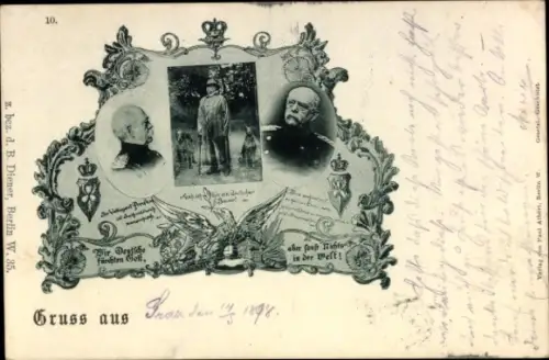 Ak Fürst Otto von Bismarck, Portrait