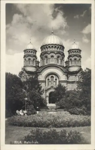 Foto Ak Riga Lettland,  Kathedrale