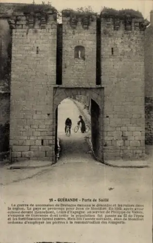 Ak Guérande Loire Atlantique, Porte de Saillé