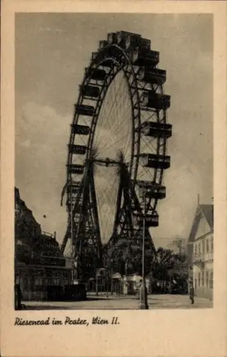 Ak Wien 2 Leopoldstadt Österreich, Riesenrad, Prater, Wien II.