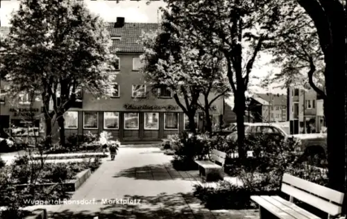 Ak Ronsdorf Wuppertal in Nordrhein Westfalen, Marktplatz