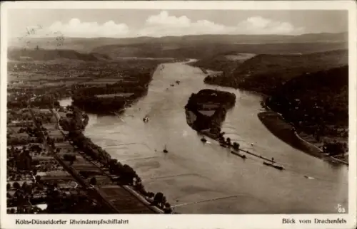 Ak Königswinter am Rhein, Blick vom Drachenfels