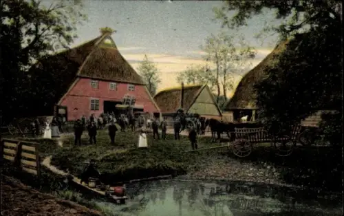 Ak Diekdorf Nortorf Wilstermarsch, Motiv aus der Marsch