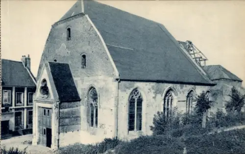 Ak Guise Aisne, Eglise Saint-Pierre, Gebäude, keine Personen, schwarz-weiß, 