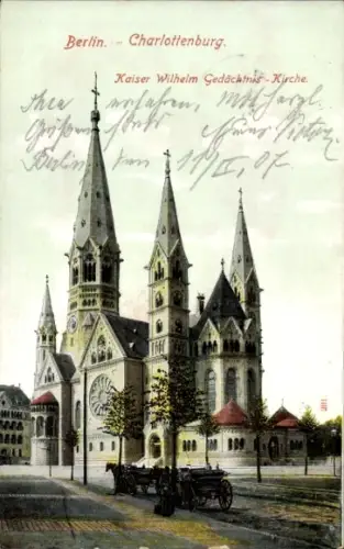 Ak Berlin Charlottenburg, Kaiser Wilhelm Gedächtniskirche