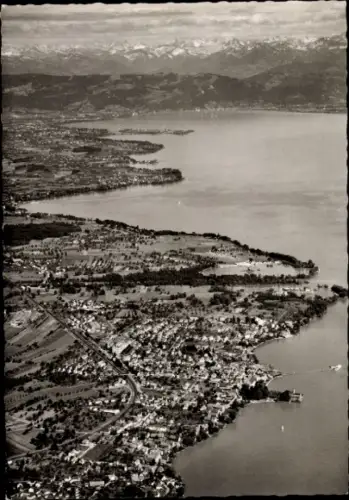 Ak Langenargen am Bodensee, Fliegeraufnahme