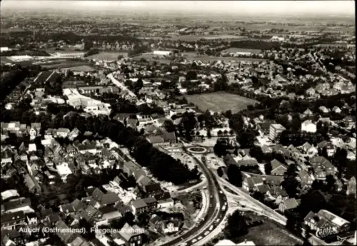 Ak Aurich in Ostfriesland, Fliegeraufnahme