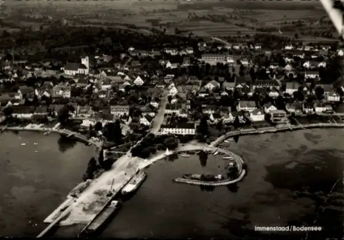 Ak Immenstaad am Bodensee, Fliegeraufnahme